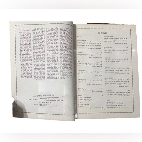 Vintage Inspirational Hardcover Book The Treasure Chest By Charles L Wallis 1965 - Picture 4 of 13